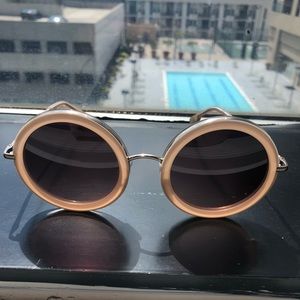 Alice + Olivia “Beverly Sunglasses” Blush Pink